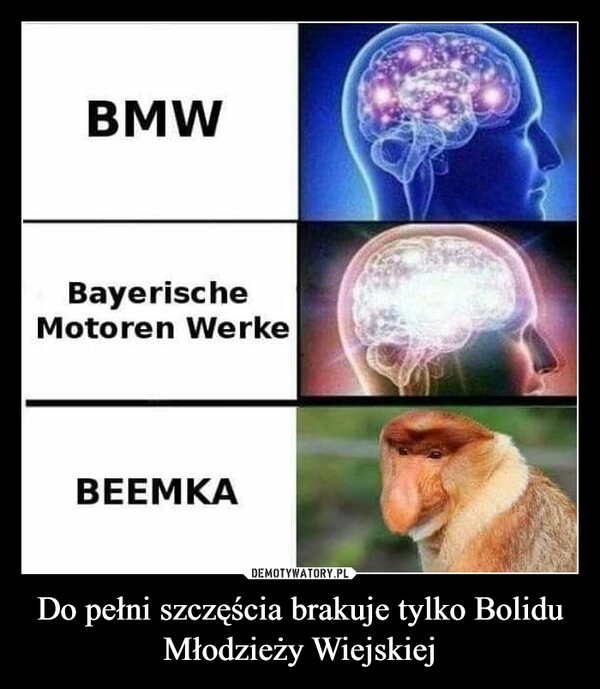 
    Do pełni szczęścia brakuje tylko Bolidu Młodzieży Wiejskiej