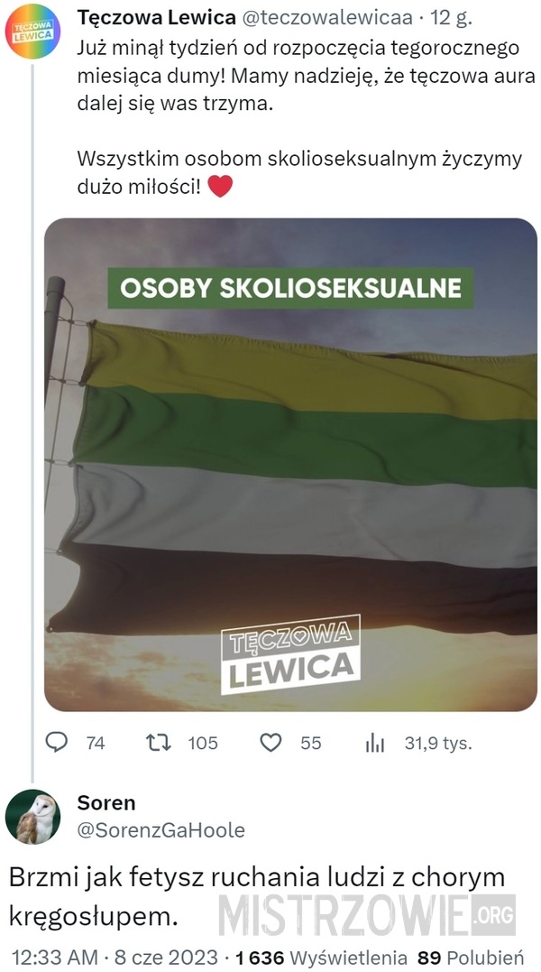 
    Osoby skolioseksualne