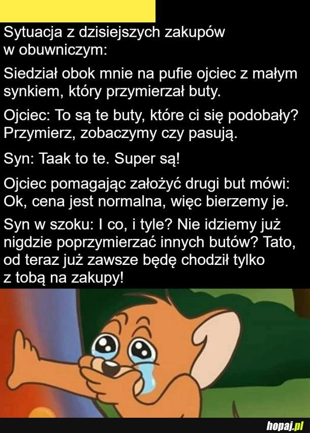 
    Zakupy z ojcem