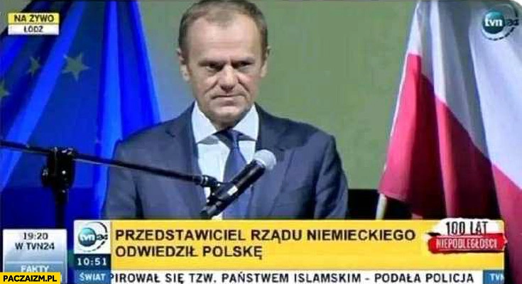 
    Przedstawiciel niemieckiego rządu odwiedził Polskę Donald Tusk pasek tvn24
