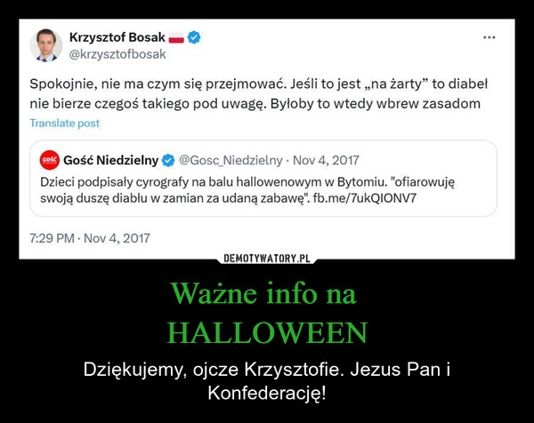 
    Ważne info na 
HALLOWEEN