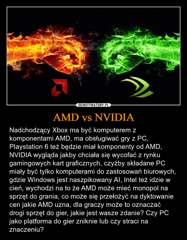 
    AMD vs NVIDIA