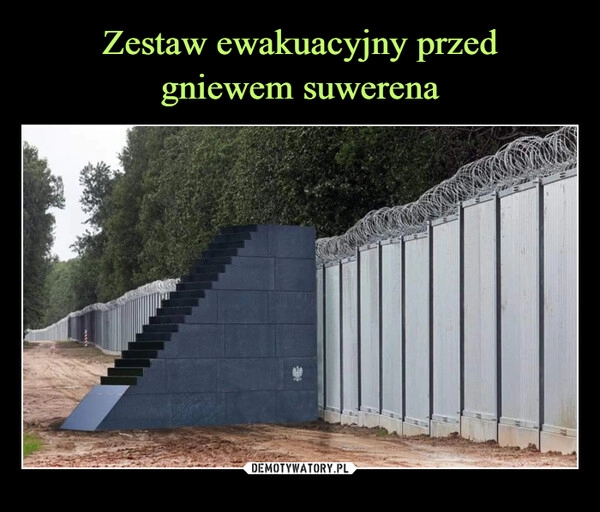 
    Zestaw ewakuacyjny przed
gniewem suwerena