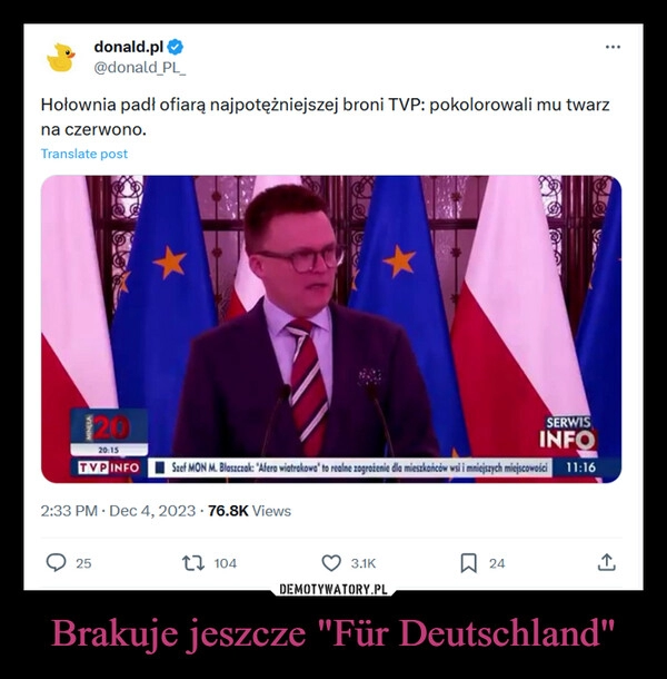 
    Brakuje jeszcze "Für Deutschland"