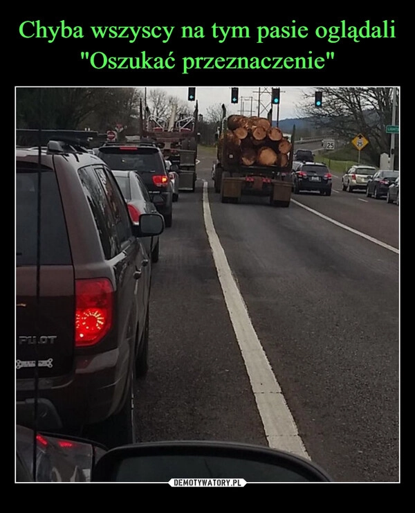 
    Chyba wszyscy na tym pasie oglądali "Oszukać przeznaczenie"