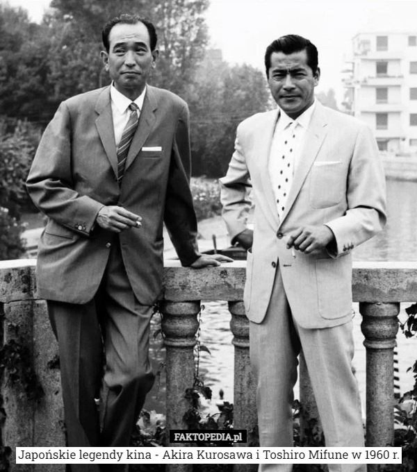 
    
			Japońskie legendy kina - Akira Kurosawa i Toshiro Mifune w 1960 r.					