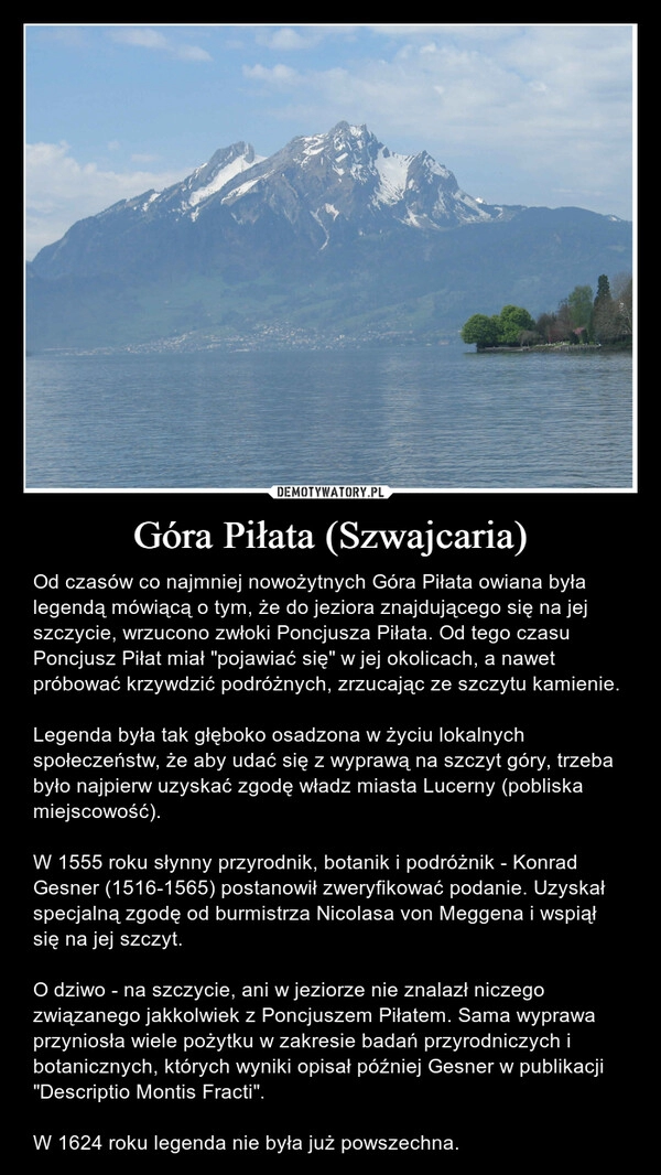 
    Góra Piłata (Szwajcaria)