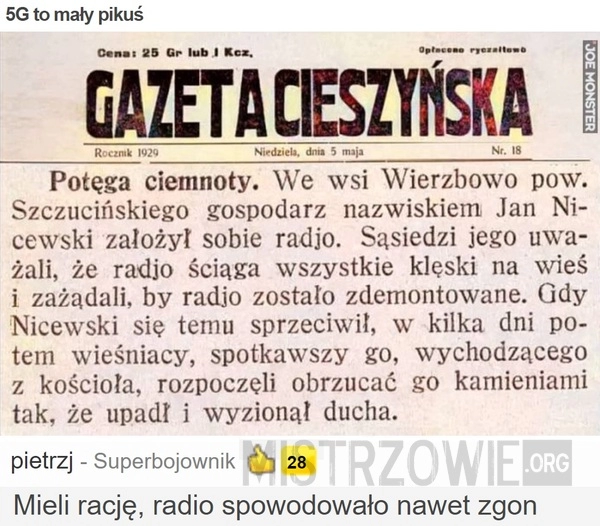 
    5G to mały pikuś