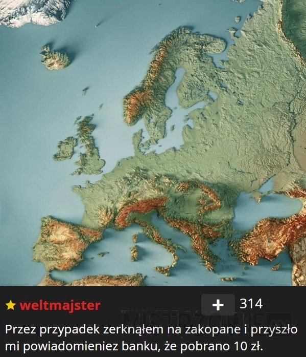 
    Przyjemna dla oka mapa Europy