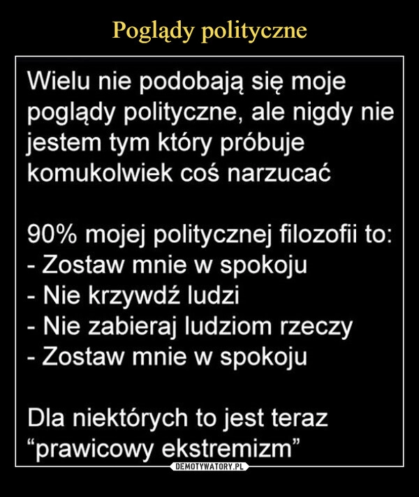 
    Poglądy polityczne