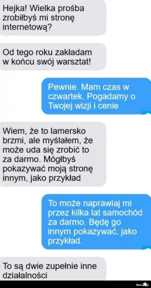 
    Prośba do znajomego 