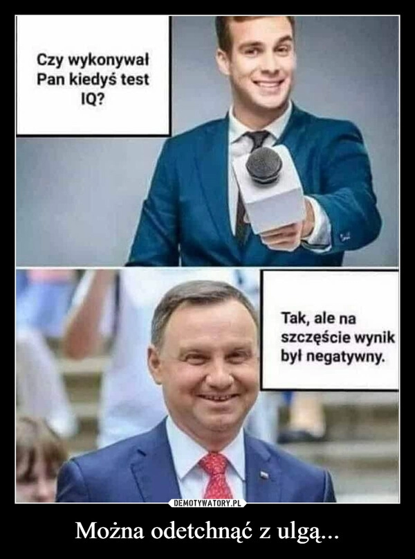 
    Można odetchnąć z ulgą... 