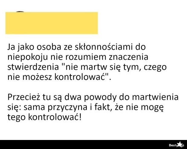 
    Osoba ze skłonnościami do niepokojów 