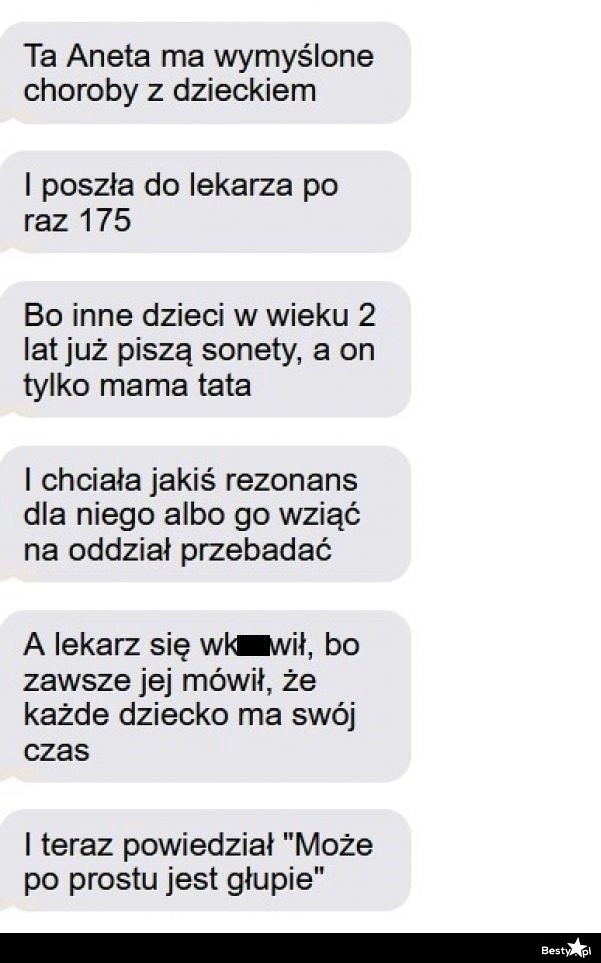 
    "Problemy" z dzieckiem 