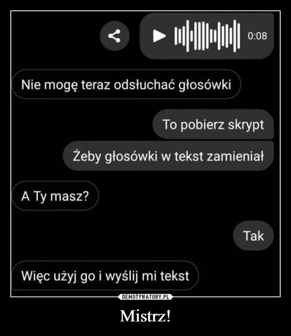 
    Mistrz!
