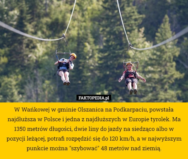 
    W Wańkowej w gminie Olszanica na Podkarpaciu, powstała najdłuższa w Polsce