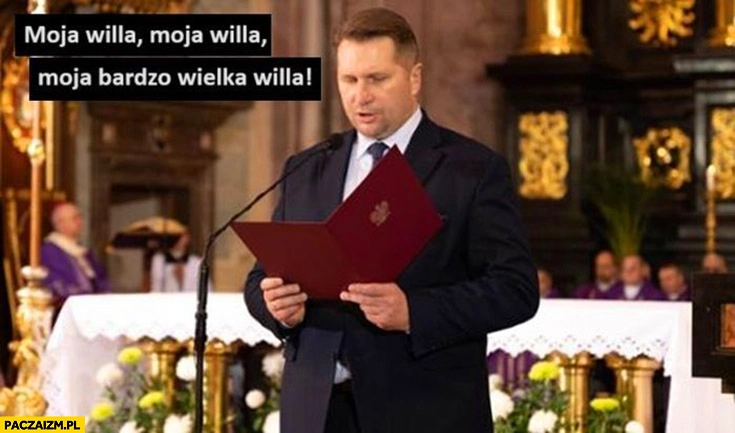 
    Czarnek moja willa moja bardzo wielka willa w kościele