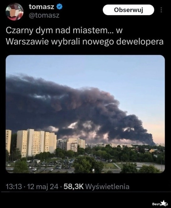 
    Czarny dym nad Warszawą 