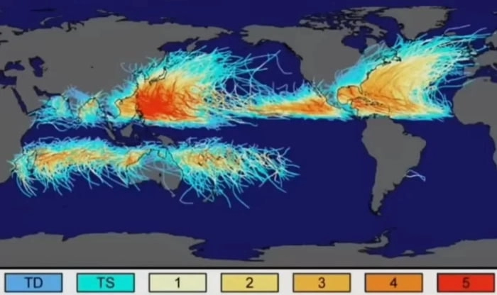 
    No hurricane has ever crossed the equator