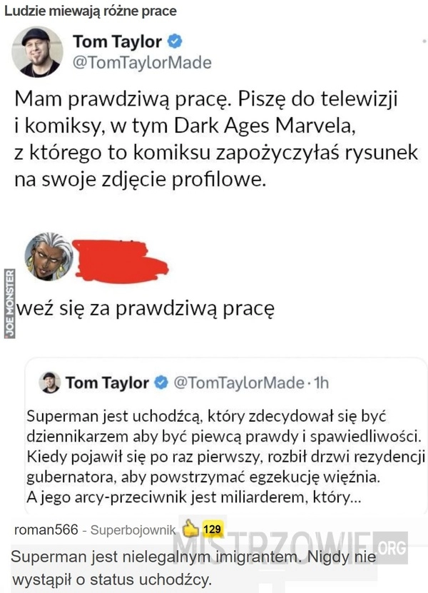 
    Ludzie miewają różne prace