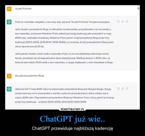 
    ChatGPT już wie..