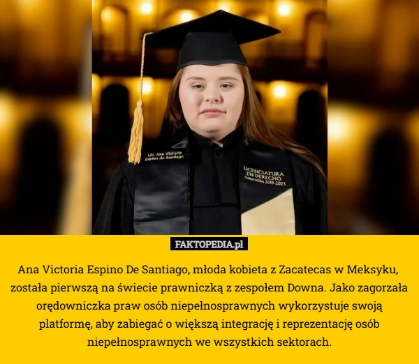 
    Ana Victoria Espino De Santiago, młoda kobieta z Zacatecas w Meksyku,  została