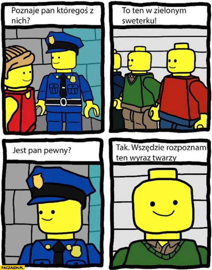 
    Lego ludziki poznaje pan któregoś z nich? To ten w zielonym sweterku wszędzie rozpoznam ten wyraz twarzy