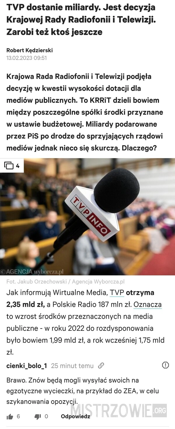 
    Miliardy dla TVP