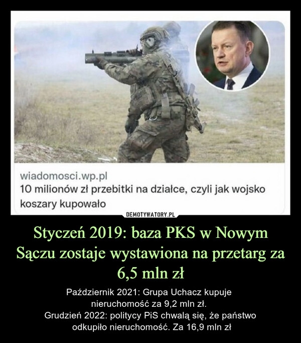 
    Styczeń 2019: baza PKS w Nowym Sączu zostaje wystawiona na przetarg za 6,5 mln zł