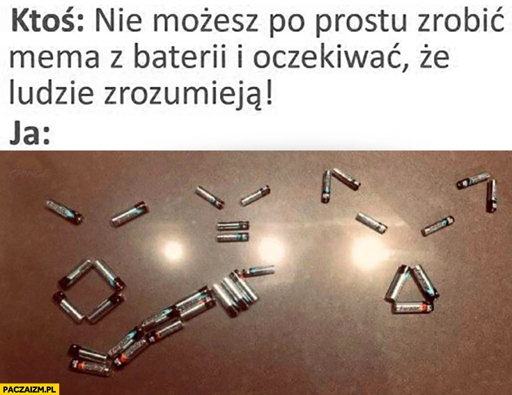 
    Ktoś nie możesz po prostu zrobić mema z baterii i oczekiwać, że ludzie zrozumieją kobieta krzyczy na kota