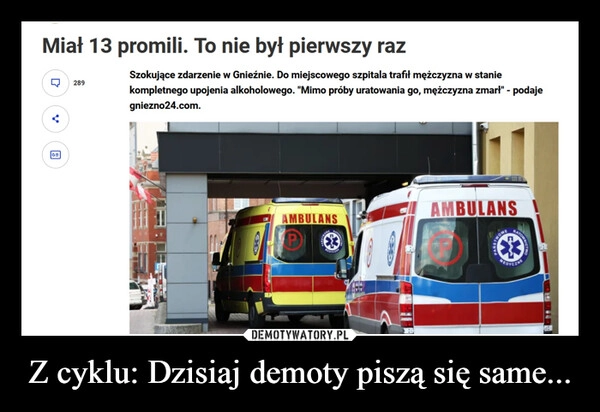 
    Z cyklu: Dzisiaj demoty piszą się same...