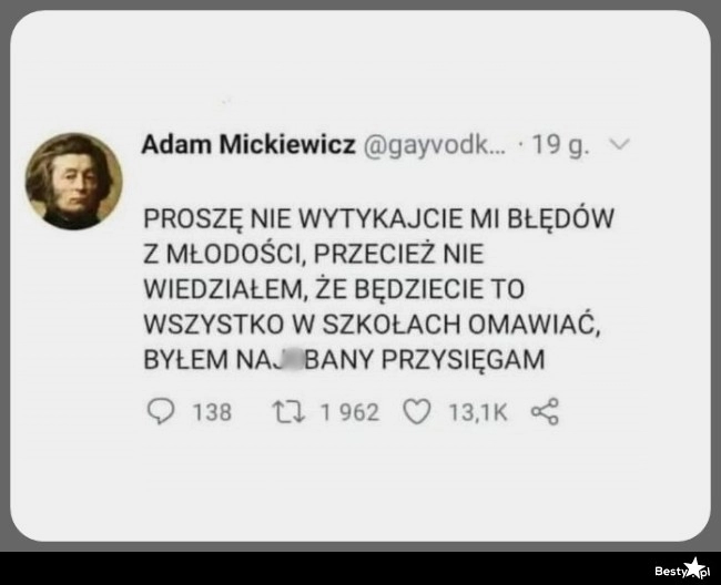 
    Wiadomość od Adama 