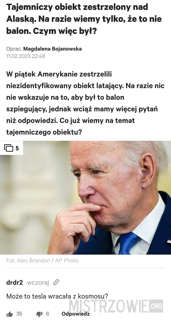 
    Tajemniczy obiekt