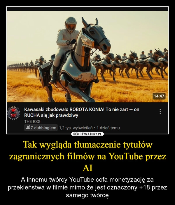 
    Tak wygląda tłumaczenie tytułów zagranicznych filmów na YouTube przez AI
