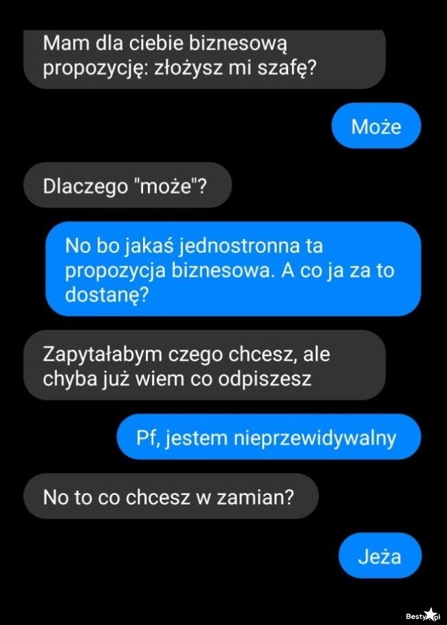 
    Jednostronna propozycja biznesowa 