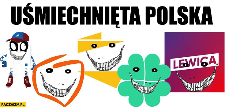 
    Uśmiechnięta polska logo partii politycznych uśmiech