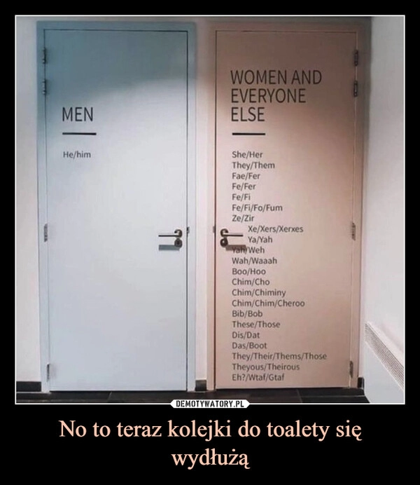 
    No to teraz kolejki do toalety się wydłużą