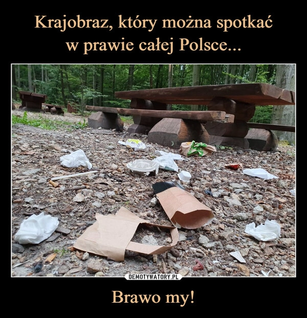 
    Krajobraz, który można spotkać
w prawie całej Polsce... Brawo my!