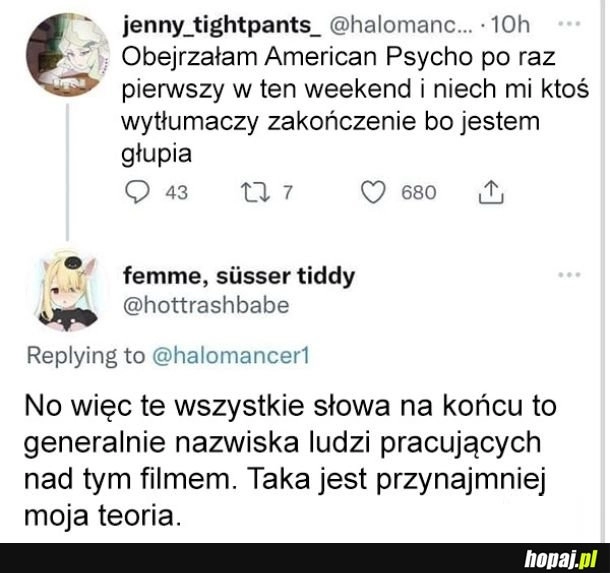 
    Ktoś wytłumaczy zakończenie