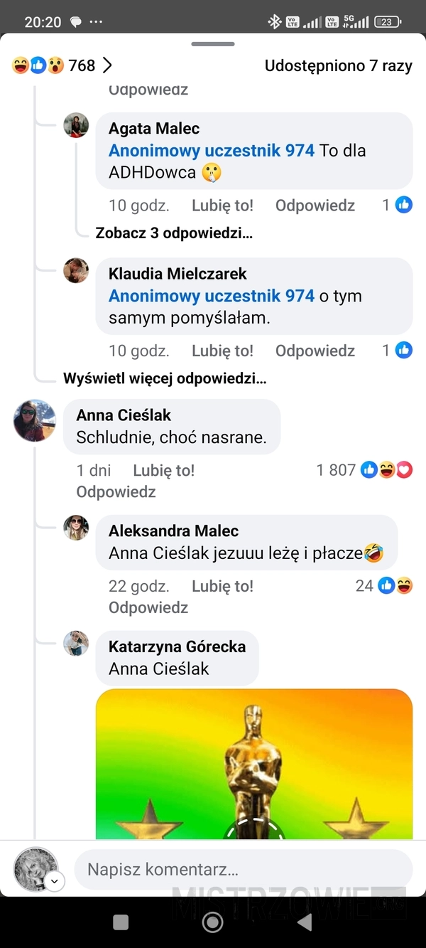 
    Komentarz schludne acz nasrane