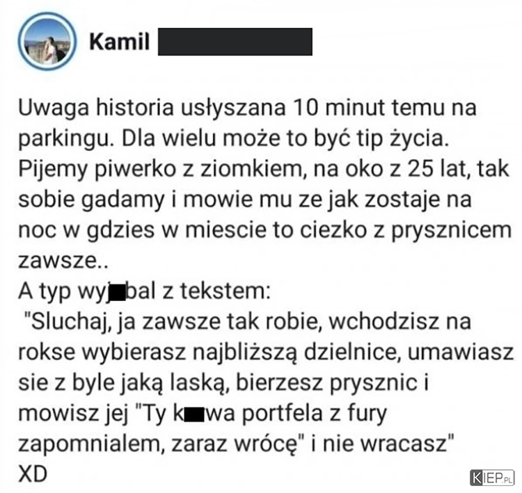 
    Prosty sposób jak wykąpać się w obcym mieście za darmo