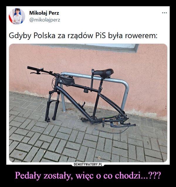 
    Pedały zostały, więc o co chodzi...??? 