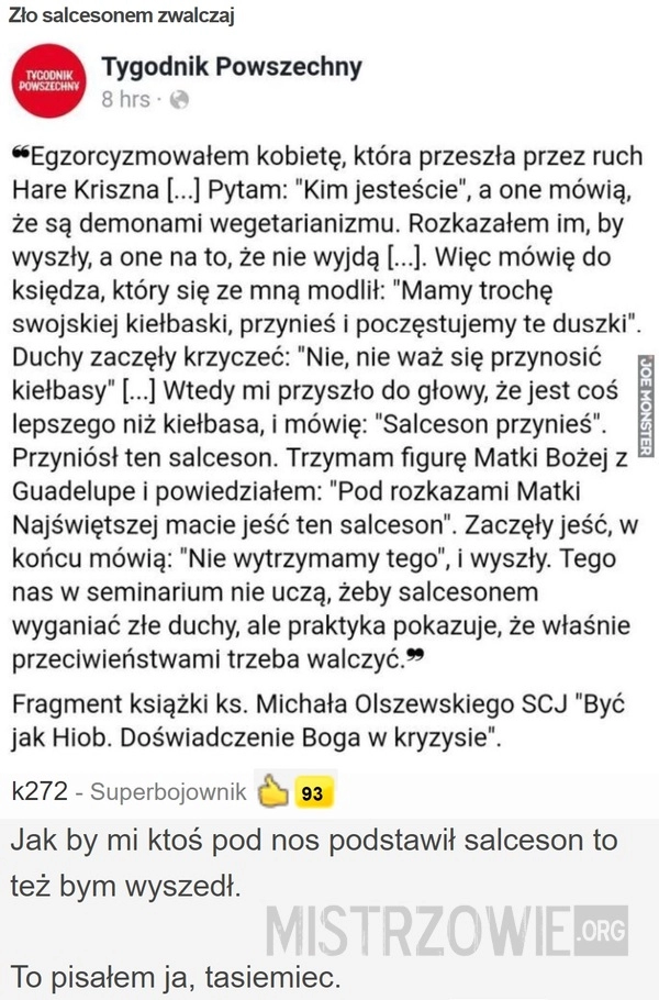 
    Zło salcesonem zwalczaj