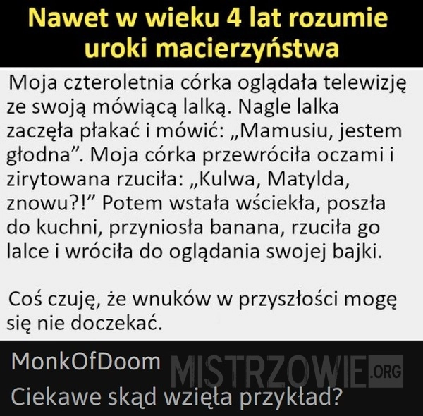 
    Uroki macierzyństwa