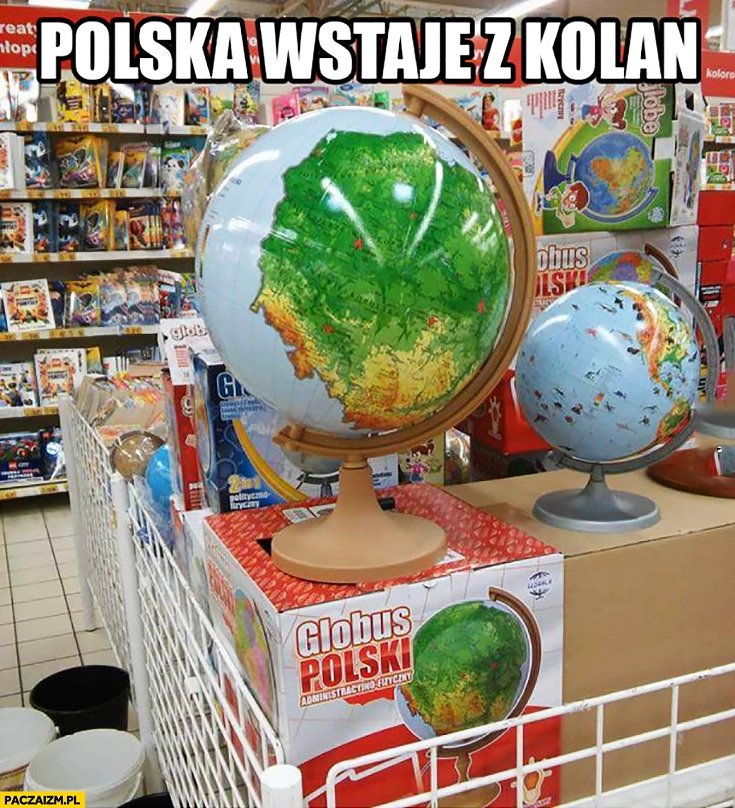 
    Polska wstaje z kolan globus polski