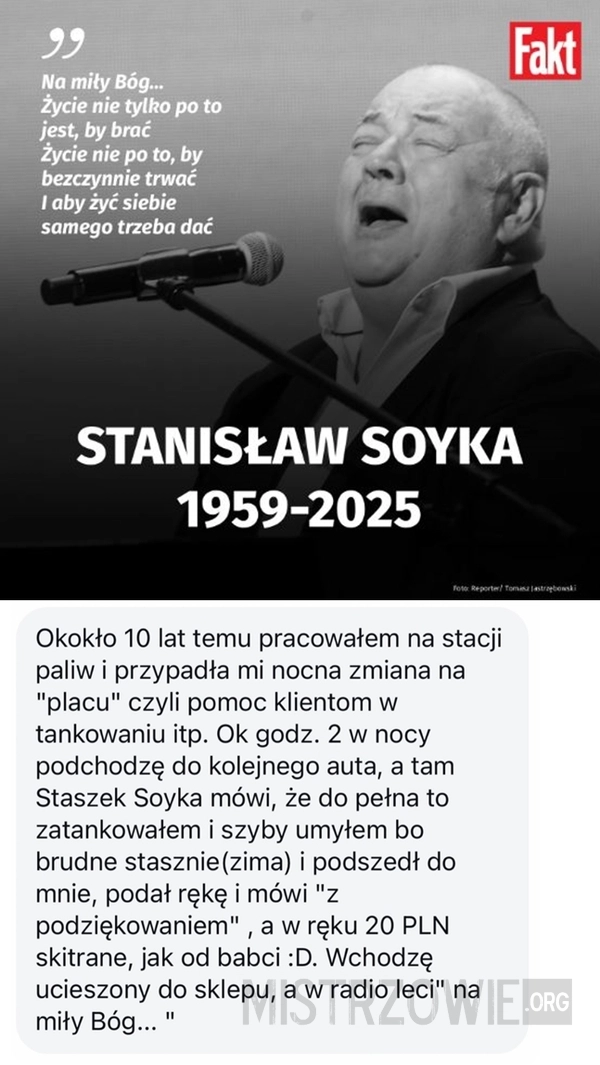
    Wspaniały człowiek