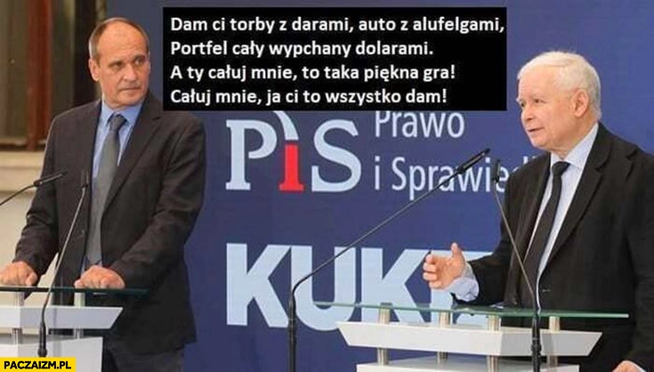 
    Kukiz Kaczyński całuj mnie ja ci to wszystko dam piosenka