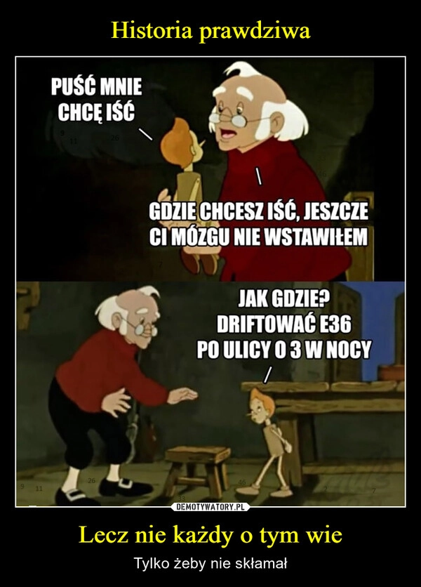 
    Historia prawdziwa Lecz nie każdy o tym wie