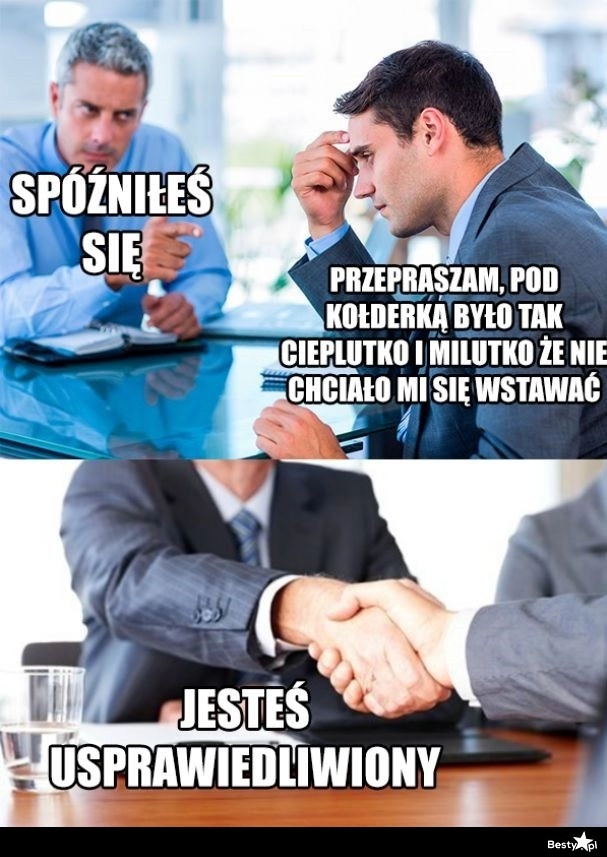 
    Spóźnienie do pracy 