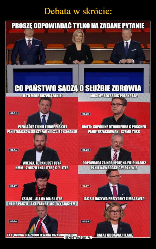 
    Debata w skrócie: